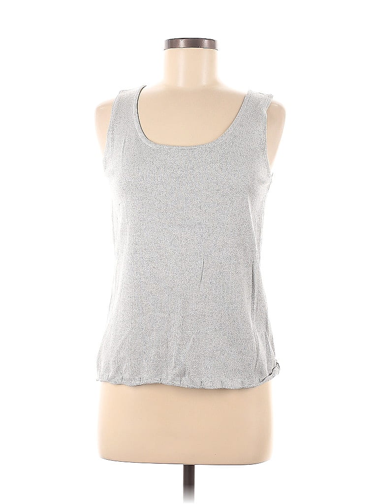 Chico's Silver Sleeveless Top Size Med (1) - 71% off | ThredUp