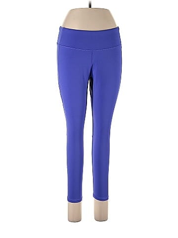 Calia by Carrie Underwood Solid Sapphire Blue Leggings Size L - 43% off