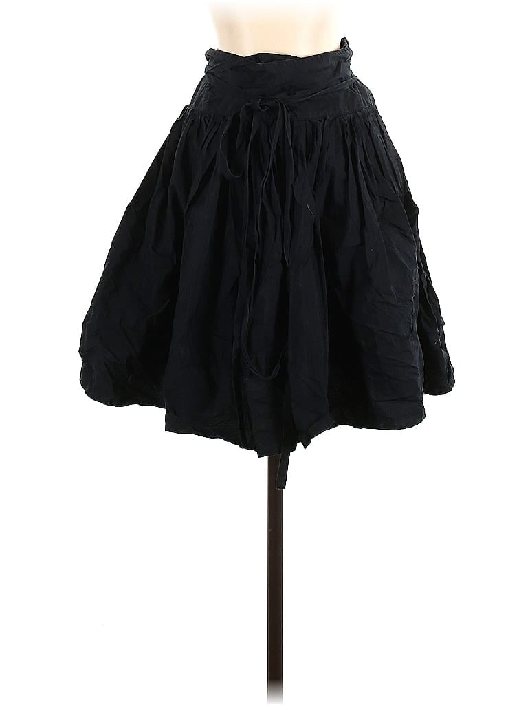 Club Monaco 100% Cotton Solid Black Casual Skirt Size 2 - photo 1