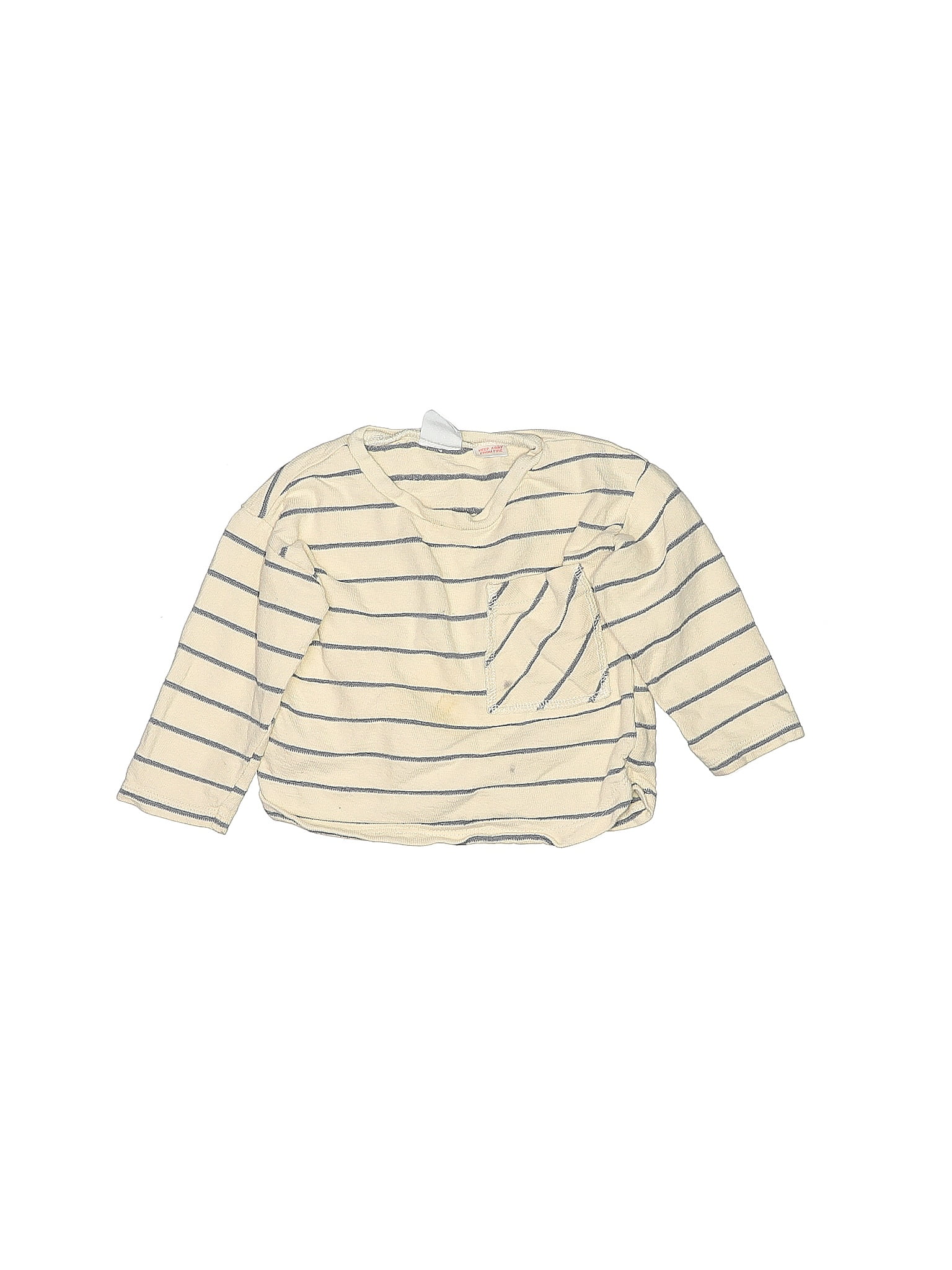 COTTON AND MODAL CROP TOP - striped