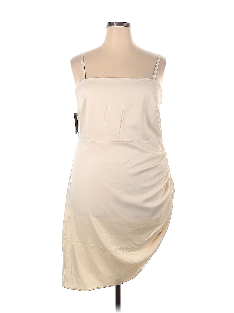 ELOQUII Ivory Casual Dress Size 18 (Plus) - photo 1