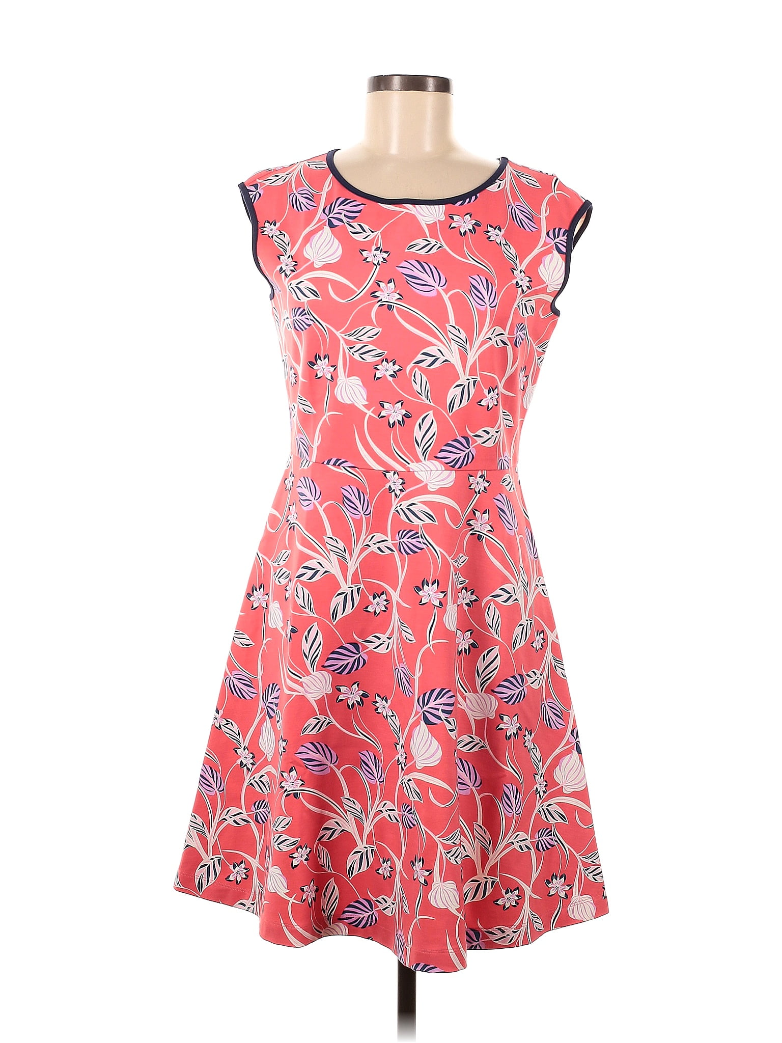 Draper James Floral Pink Red Casual Dress Size M - 75% off | ThredUp