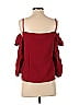 Design Lab Lord & Taylor Burgundy 3/4 Sleeve Blouse Size S - photo 2