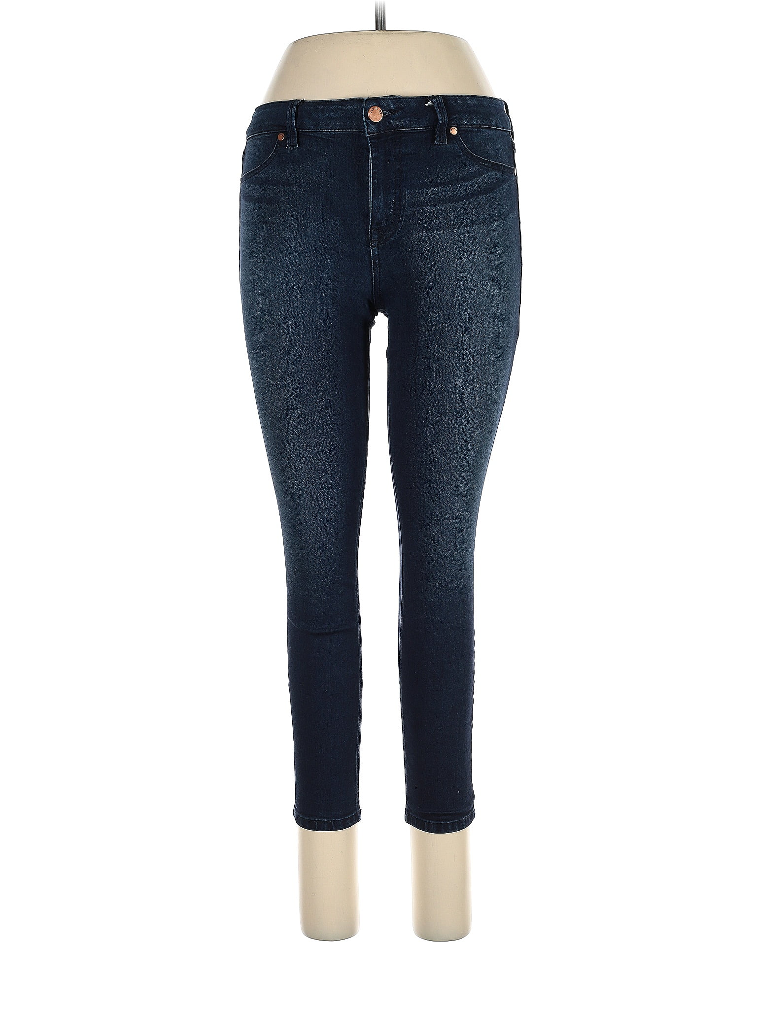 Level 99 Solid Blue Jeggings 30 Waist (Petite) - 81% off