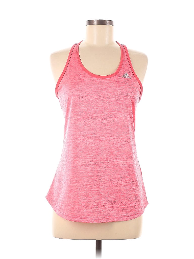 Adidas 100% Polyester Pink Active Tank Size M - photo 1