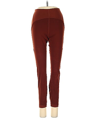 Lululemon Athletica Solid Maroon Burgundy Leggings Size 4 - 64