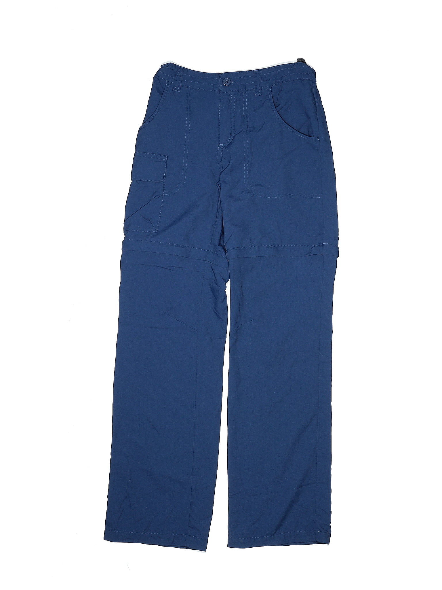 Columbia 100 Nylon Solid Blue Cargo Pants Size 10 12 59 off ThredUp