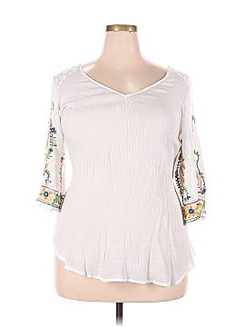 Fig and Flower Long Sleeve Blouse (view 1)