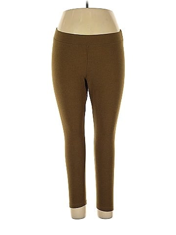 Sonoma Goods for Life Solid Brown Leggings Size XL (Petite) - 40% off