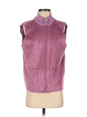 J.Jill 100% Cotton Solid Purple Vest Size S - 67% off