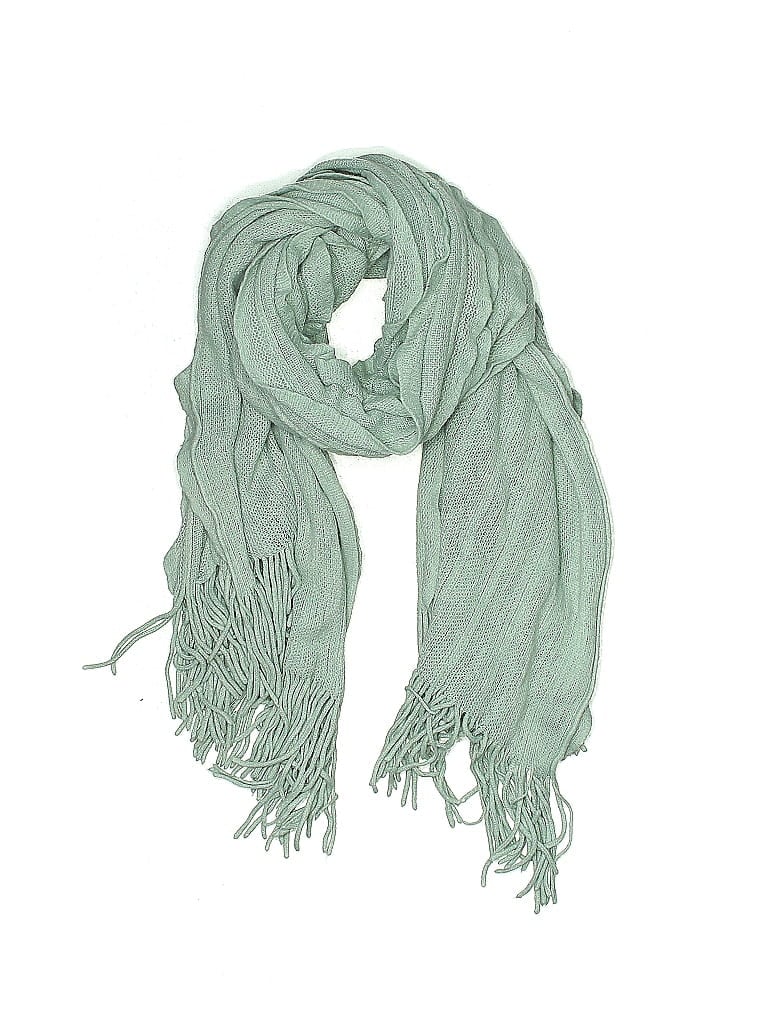 Pre-owned Melange Scarf In Green
