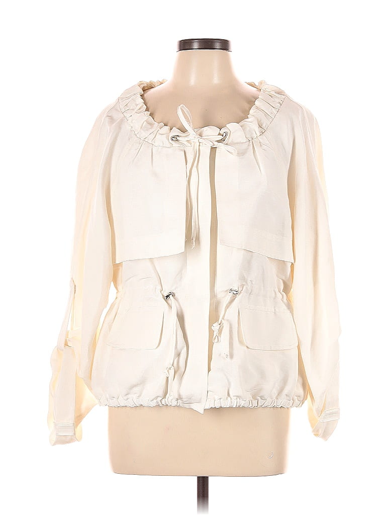 Ali R O Ali Ro Solid Ivory Jacket Size 12 - 81% off | ThredUp