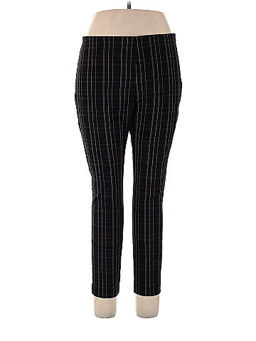 A New Day Plaid Black Leggings Size 14 - 37% off