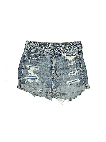 American Eagle Outfitters Solid Blue Denim Shorts Size 8 - 54% off