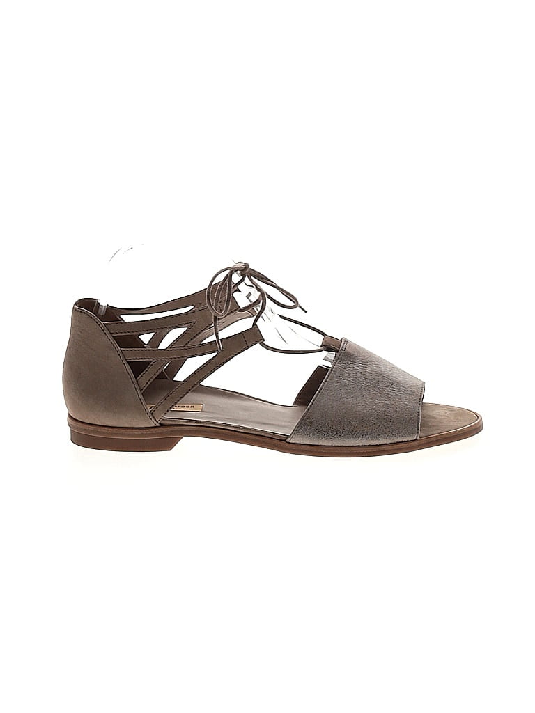 Paul Green 100% Leather Brown Gray Sandals Size UK 7 1/2 / US 9 1/2 - photo 1