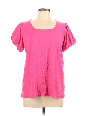 Torrid Pink Short Sleeve Top Size Lg Plus (0) (Plus) - 58% off