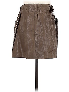 Zara Basic Faux Leather Skirt (view 2)