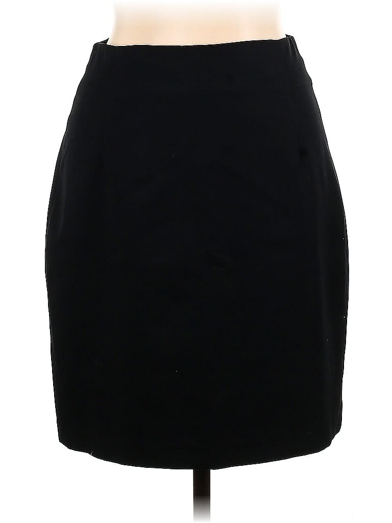 81st & Park Solid Black Casual Skirt Size 11 - photo 1