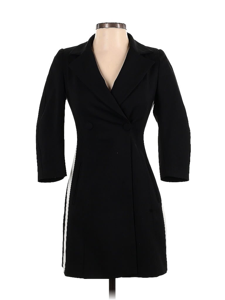 Pre-owned Zara Basic Coat In Black