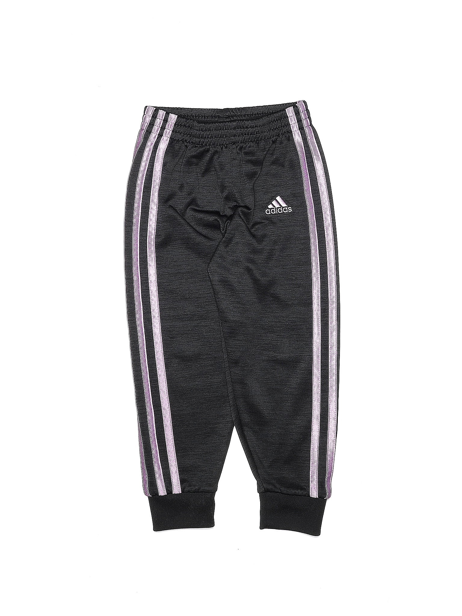Adidas 100% Polyester Black Track Pants Size L - 63% off