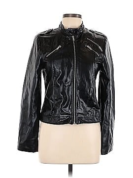 Live Free Faux Leather Jacket (view 1)