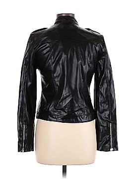 Live Free Faux Leather Jacket (view 2)