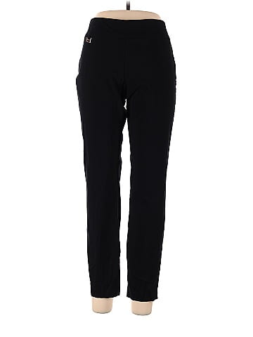 Alfani Polka Dots Solid Black Casual Pants Size 14 - 72% off
