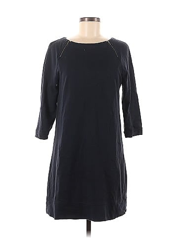 Ann Taylor LOFT Solid Navy Black Casual Dress Size M 69 off