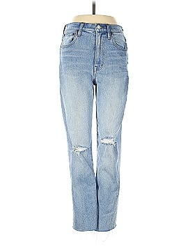 Madewell The High-Rise Slim Boyjean in Prentice Wash: Ripped Edition (view 1)