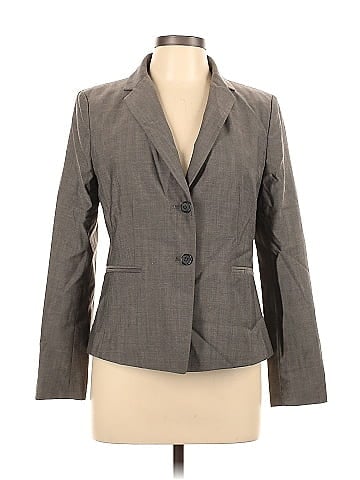 Ann Taylor LOFT Solid Black Blazer Size 12 (Petite) - 70% off