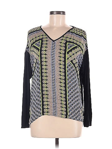 Hale Bob Long Sleeve Silk Top (view 1)