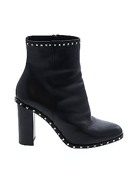 Valentino Garavani Rockstud Leather Ankle Boots - Black (view 1)