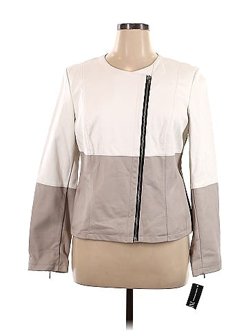 inc faux leather jacket