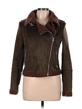 CoffeeShop Faux Leather Jacket (view 1)