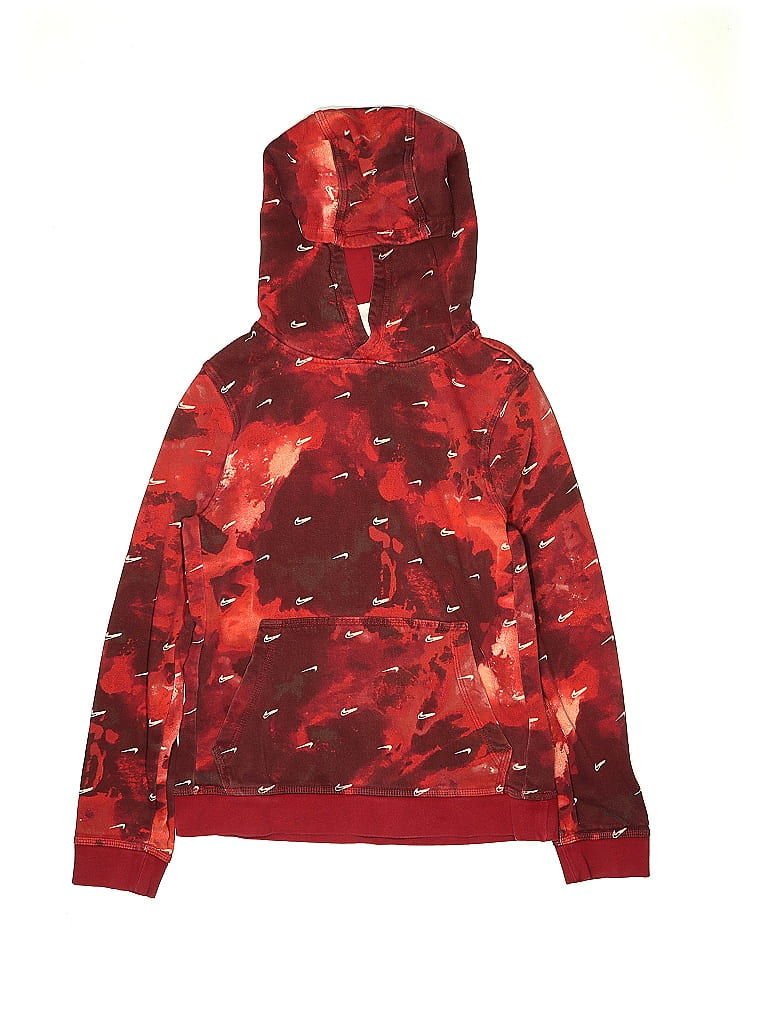 Nike Camo Red Pullover Hoodie Size L Kids 54 off ThredUp