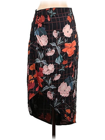 Hollister Floral Black Casual Skirt Size M - 50% off