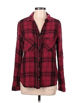 Side Stitch Long Sleeve Button-Down Shirt (view 1)
