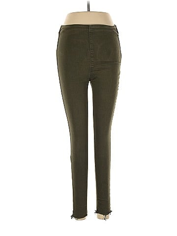 Free People Solid Green Casual Pants 28 Waist - 68% off