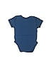 Team Apparel 100% Cotton Print Blue Short Sleeve Onesie Size 0-3 mo - photo 2