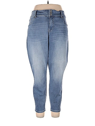 Torrid Solid Blue Jeans Size 24 (Plus) - 57% off