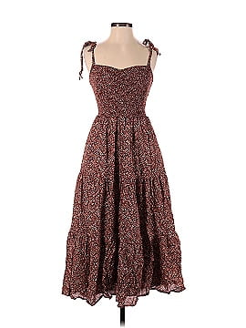 Madewell Lucie Tie-Strap Tiered Midi Dress in Florentine Floral (view 1)