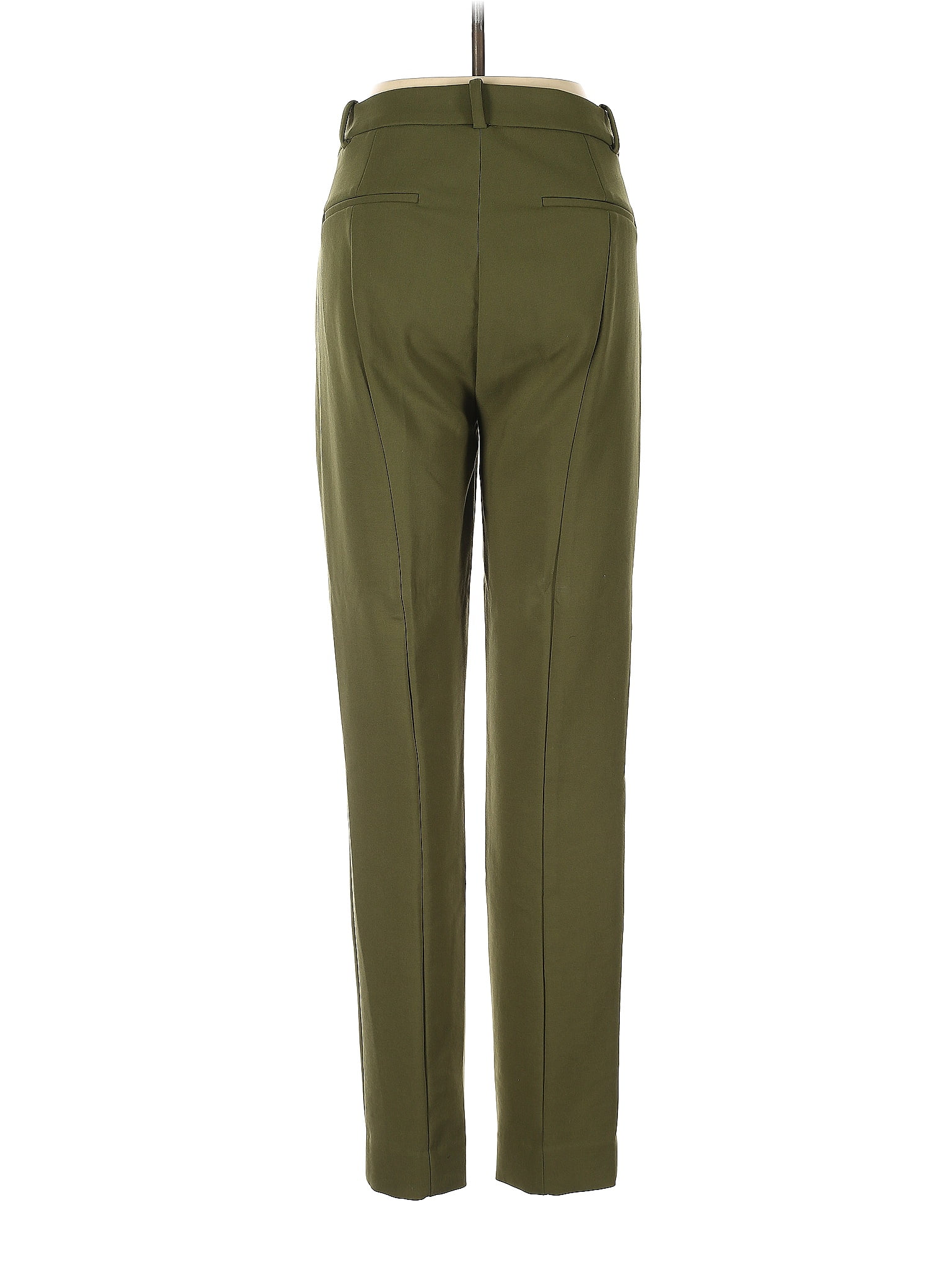 J.Crew Solid Green Dress Pants Size 4 (Tall) - 78% off