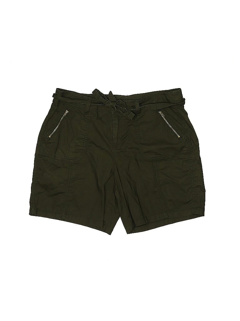 Style&Co Solid Tortoise Green Shorts Size 12 - photo 1
