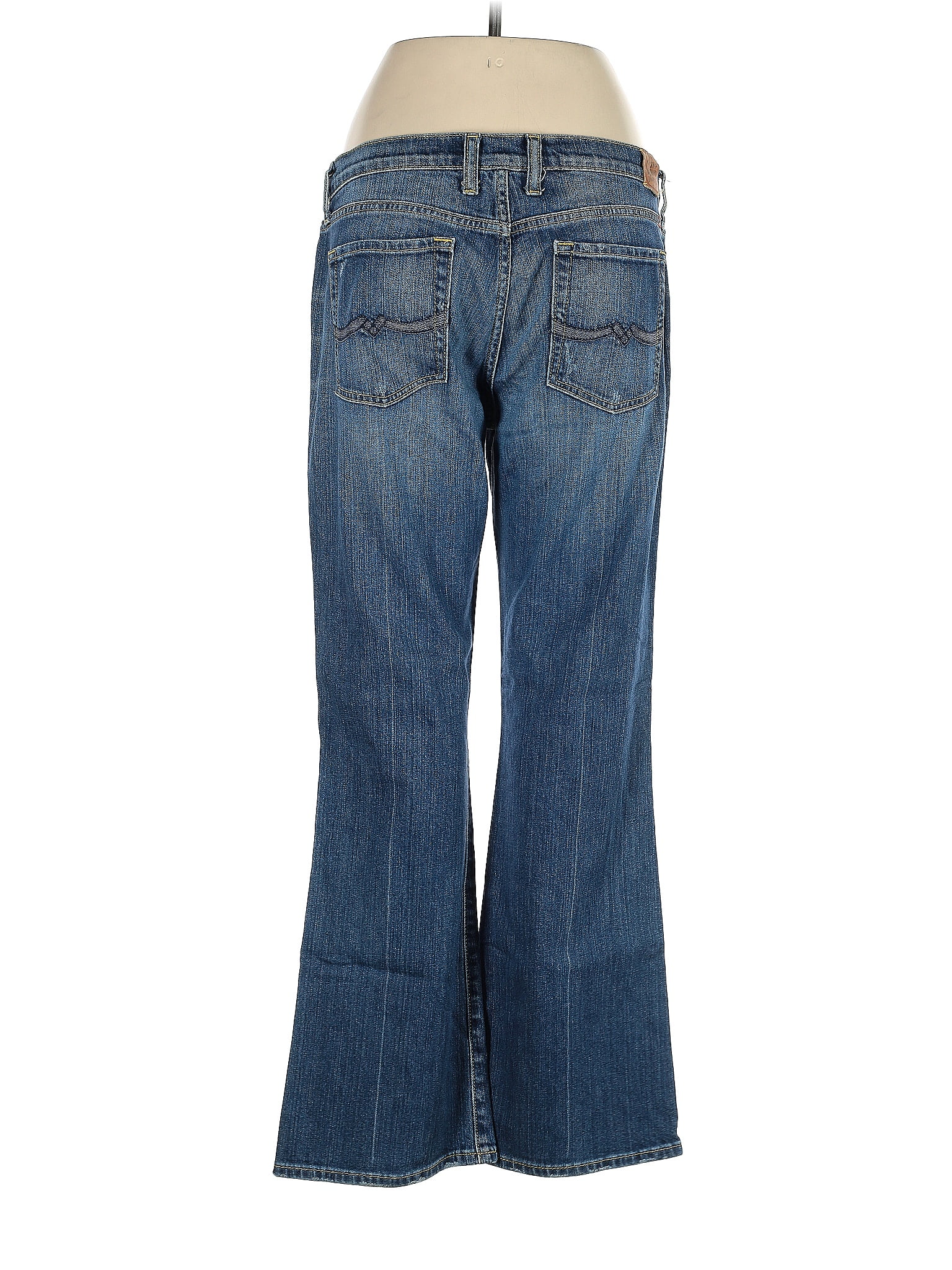 Lucky Brand Solid Blue Jeans Size 4 - 66% off