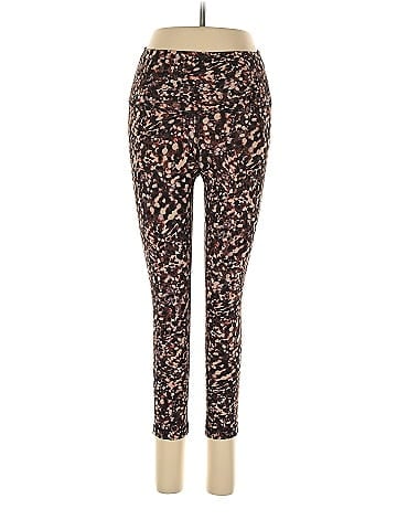 Lululemon Athletica Leopard Print Brown Active Pants Size 6 - 52