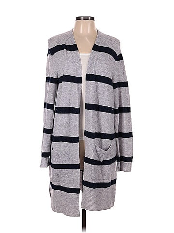 Madewell Color Block Stripes Gray Cardigan Size M - 69% off