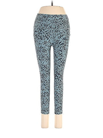 Athleta Leopard Print Multi Color Blue Leggings Size M (Petite) - 59% off