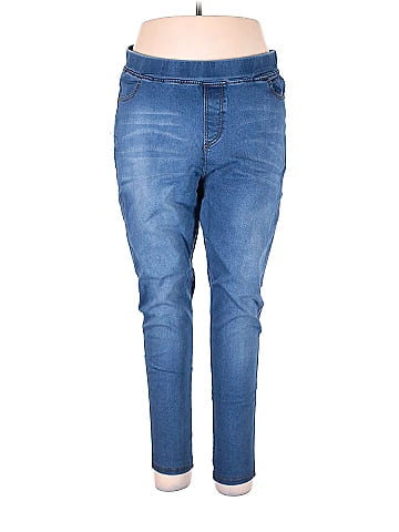 Assorted Brands Solid Blue Jeggings Size 2X (Plus) - 55% off