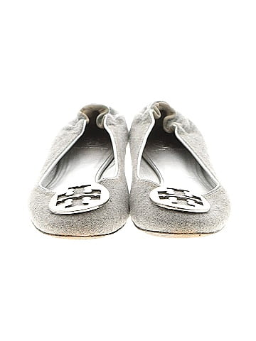 Gray tory burch online flats