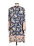 Rebecca Taylor 100% Silk Floral Motif Paisley Baroque Print Blue Casual Dress Size 2 - photo 2